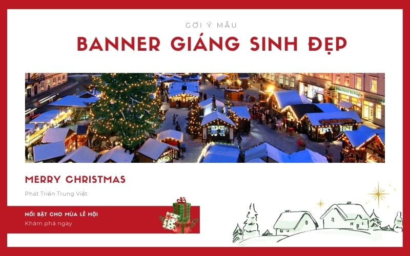 Gợi ý các mẫu banner Giáng Sinh đẹp, nổi bật cho mùa lễ hội